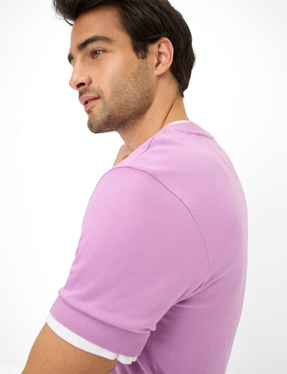 Jersey: T-Shirt in Cotton-Modal Mix