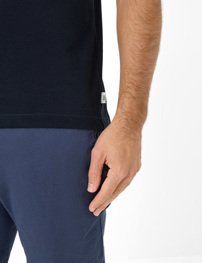 Pique Knit: Polo Shirt in Cotton Mix