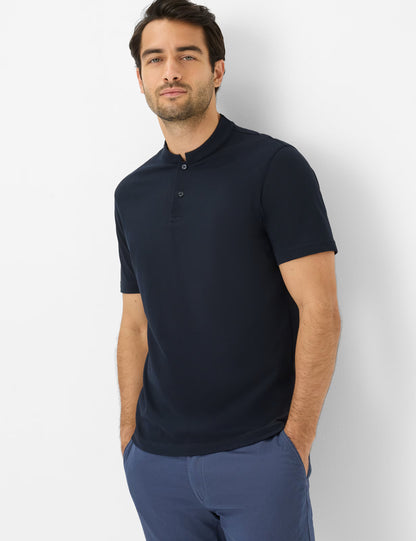 Pique Knit: Polo Shirt in Cotton Mix