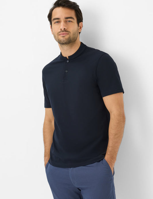 Pique Knit: Polo Shirt in Cotton Mix