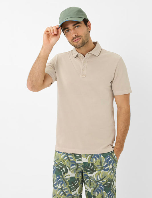 Pique Knit: Polo Shirt in Cotton Mix