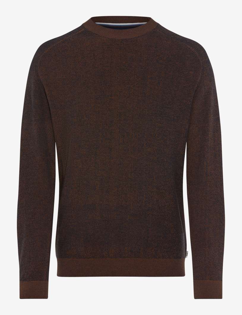 圓領長袖針織套頭衫