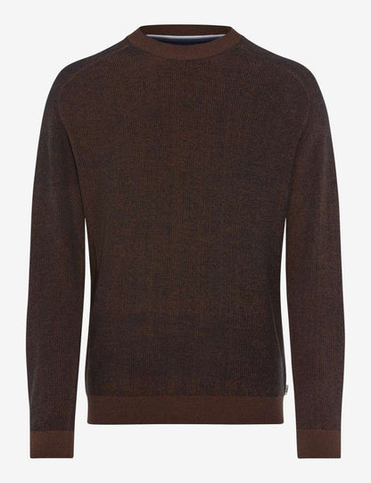 圓領長袖針織套頭衫