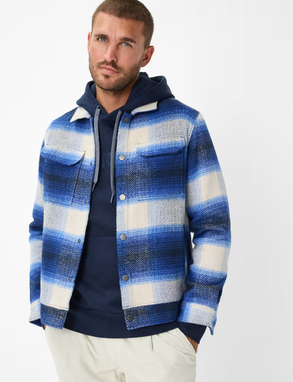 Flannel: Overshirt in Polyester Blend