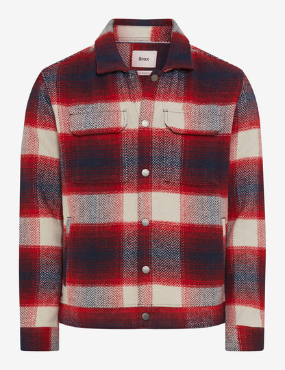 Flannel: Overshirt in Polyester Blend