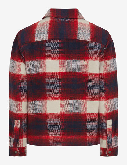 Flannel: Overshirt in Polyester Blend