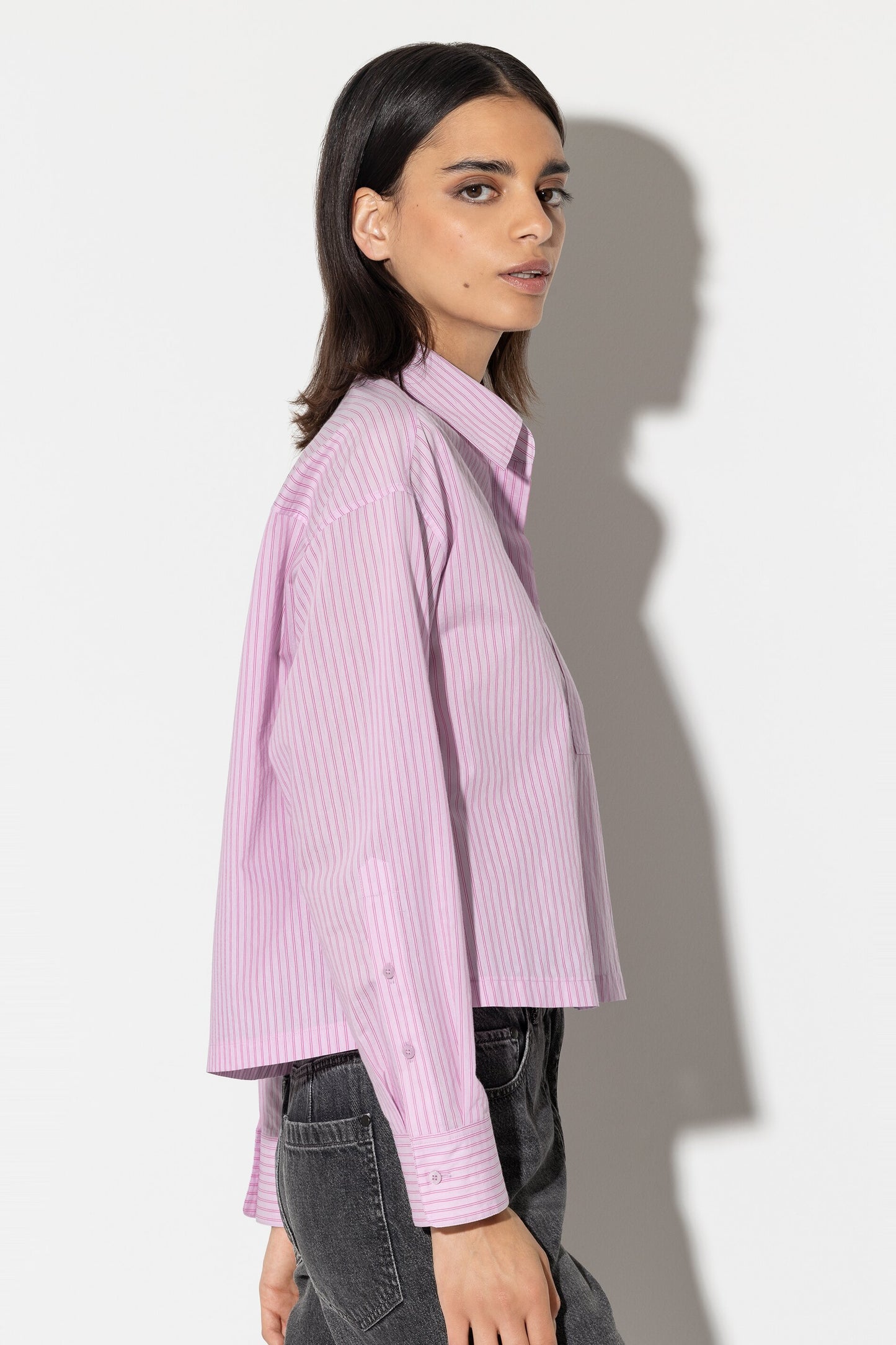 Shirt Blouse with Stripes