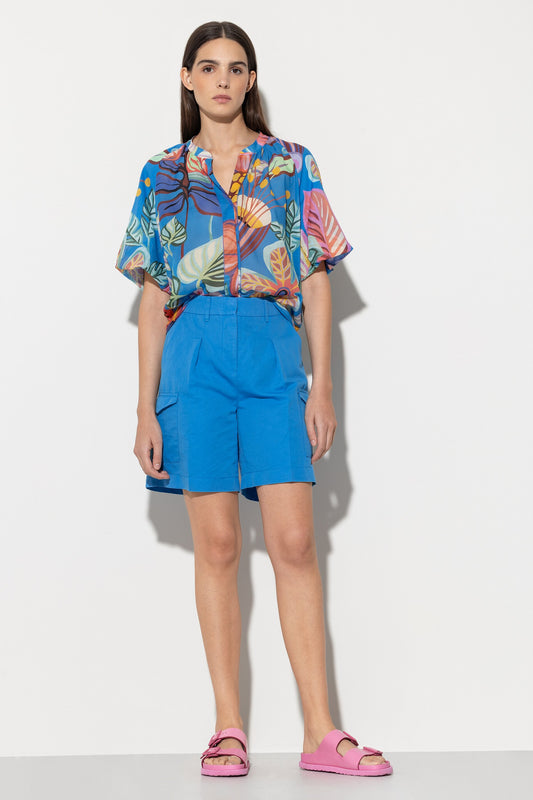 Blouse with Caribbean Print