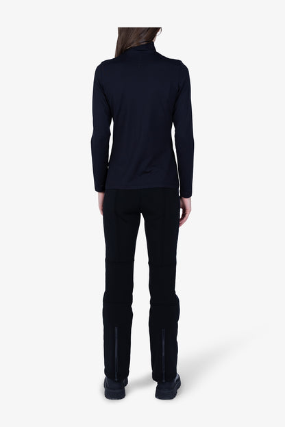 亮珠裝飾高領長袖T恤