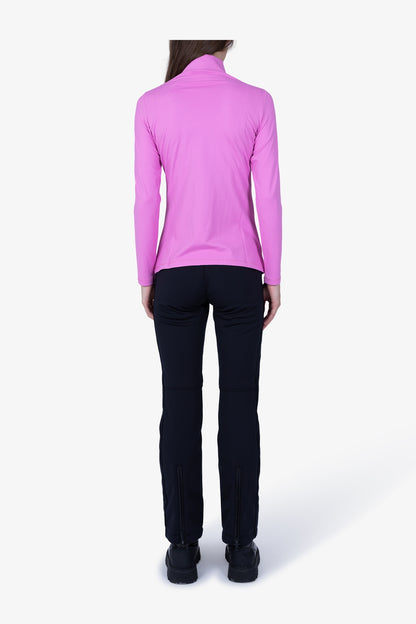 拉鏈立領印花長袖T恤