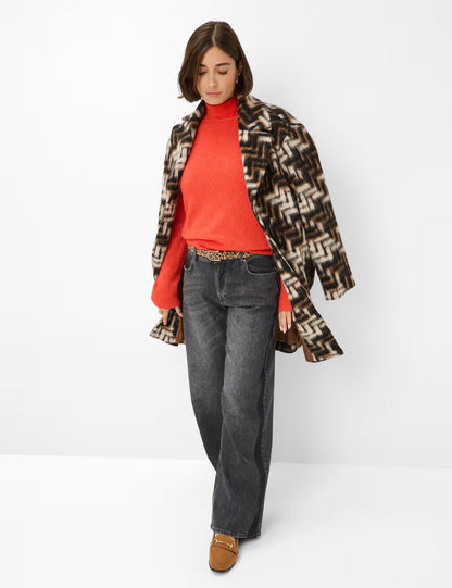 圓領長袖針織套頭衫