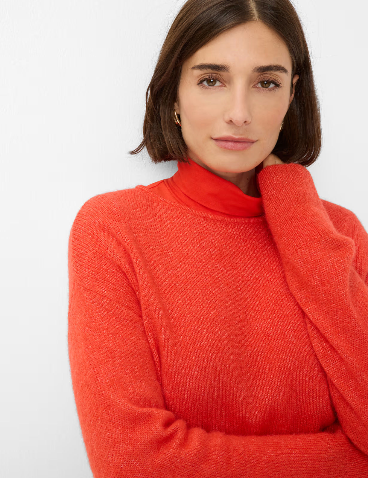 圓領長袖針織套頭衫