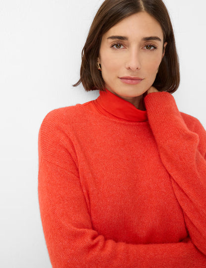 圓領長袖針織套頭衫