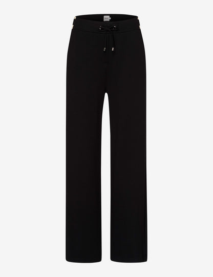 Jersey: Wide Leg Slip-on Pants