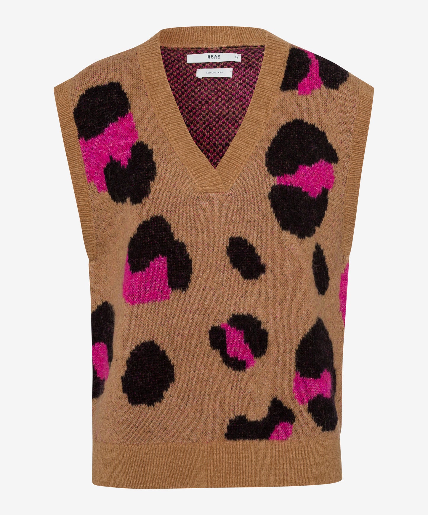 Knitted Vest with Leo Pattern