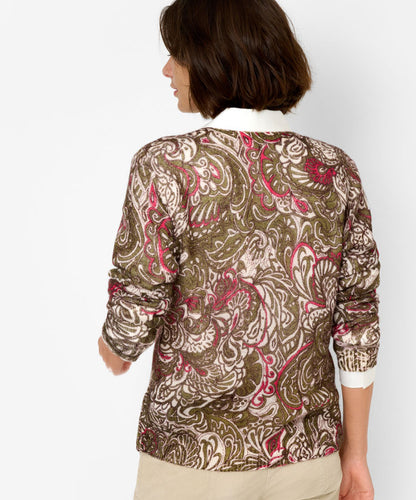 Pullover with Striking Print