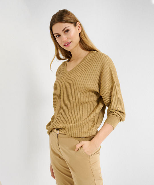 Knit Pullover with Lurex Details