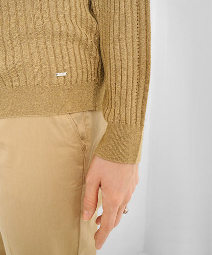 Knit Pullover with Lurex Details