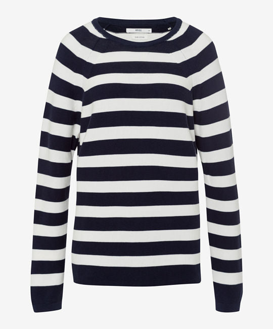 Pullover with A Striped Look