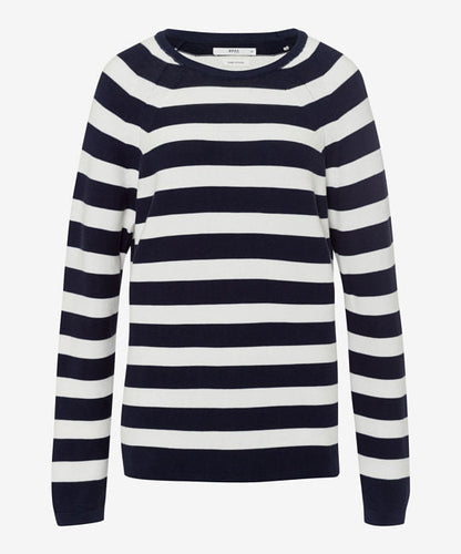 Pullover with A Striped Look