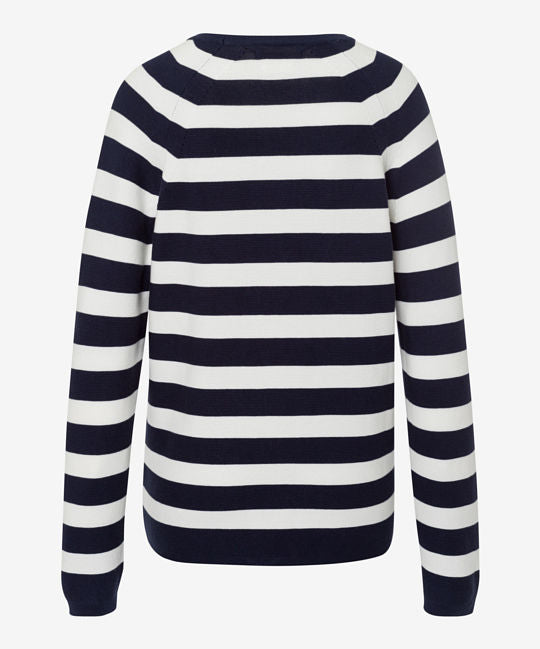 Pullover with A Striped Look