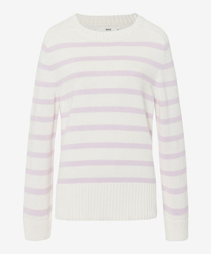 Pullover with Smart Horizontally Striped Look