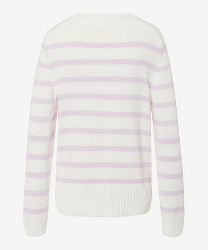 Pullover with Smart Horizontally Striped Look