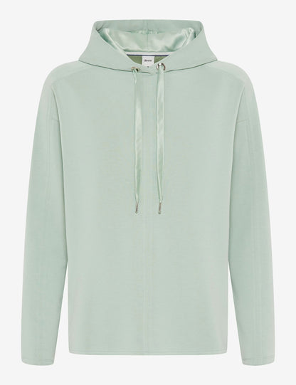 Sweatshirts: Hoodie in Viscose Mix