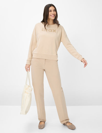 Sweatshirt in Cotton-Lyocell Mix