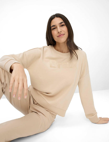 Sweatshirt in Cotton-Lyocell Mix