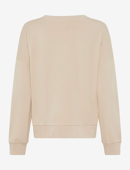 Sweatshirt in Cotton-Lyocell Mix
