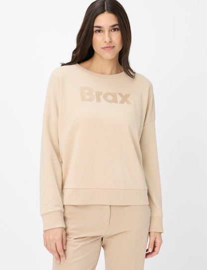 Sweatshirt in Cotton-Lyocell Mix