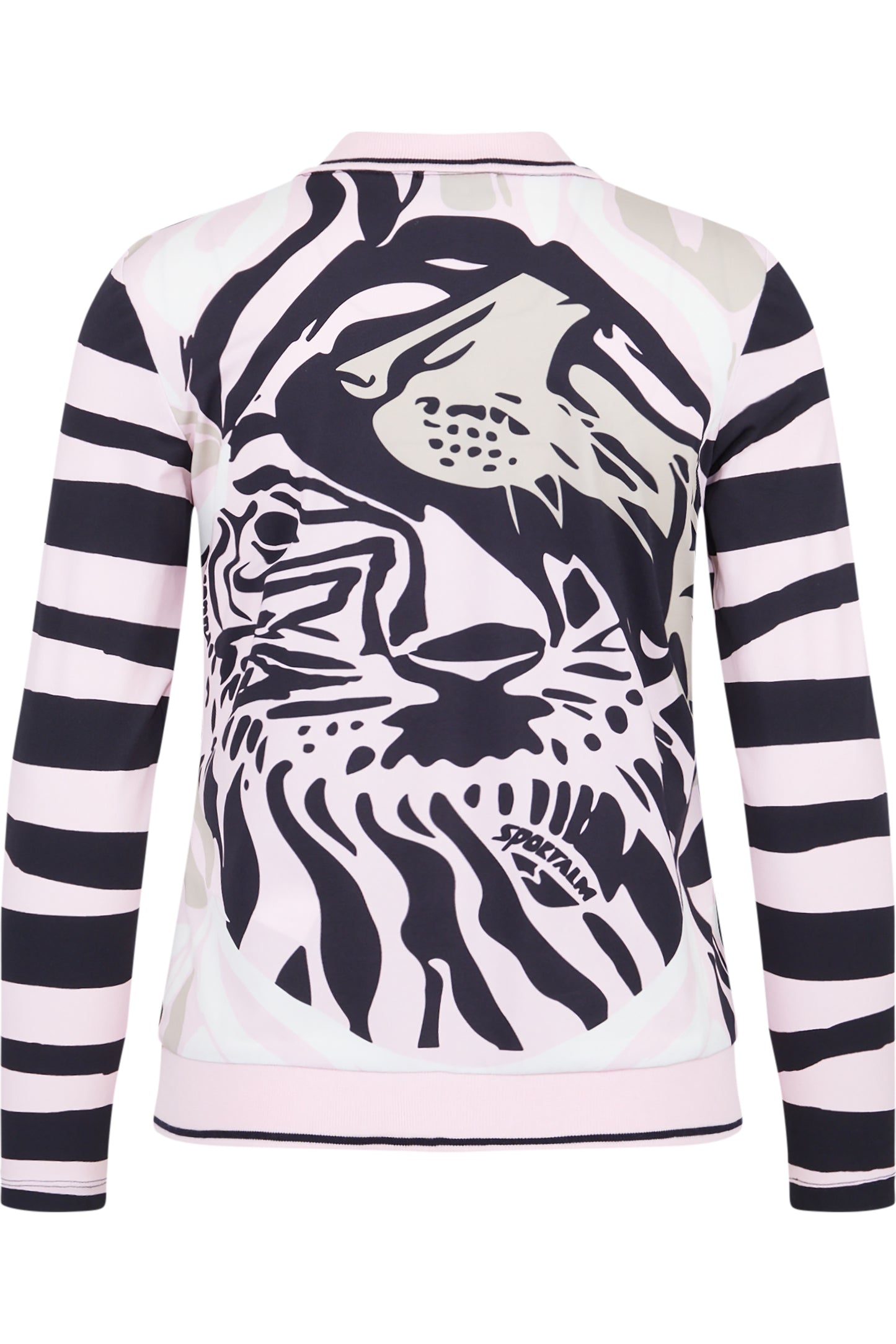 Sweatshirt with Polo Collar