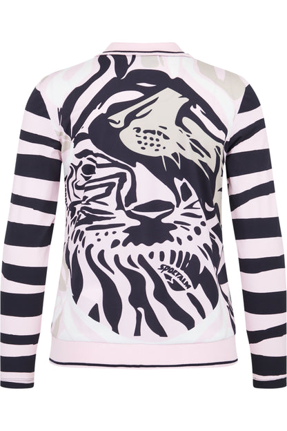 Sweatshirt with Polo Collar