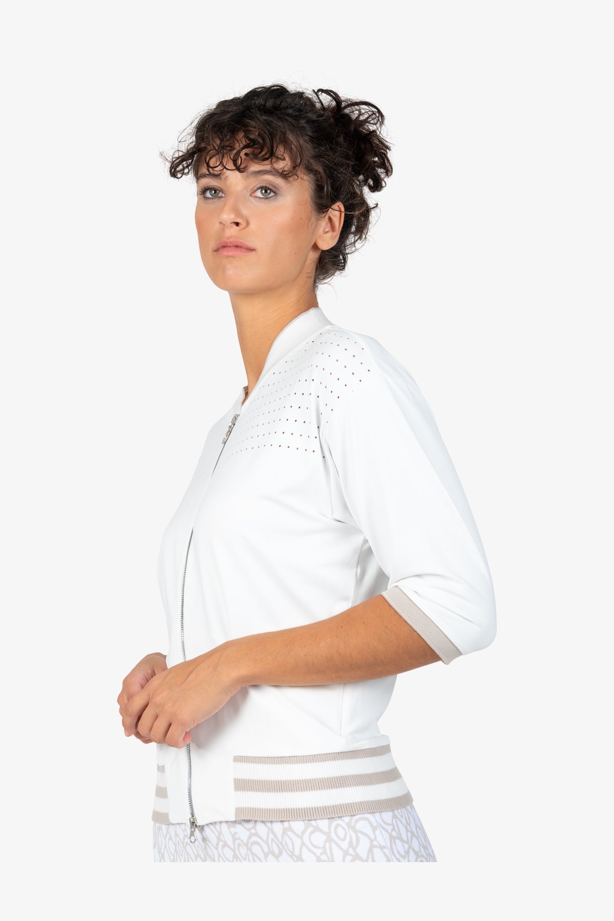 Polo Shirt with Stand-up Collar