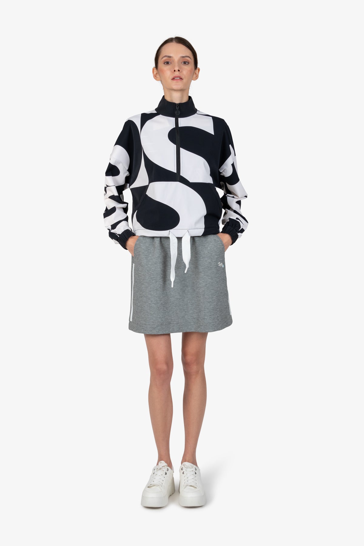 Sweater with Stand-up Collar