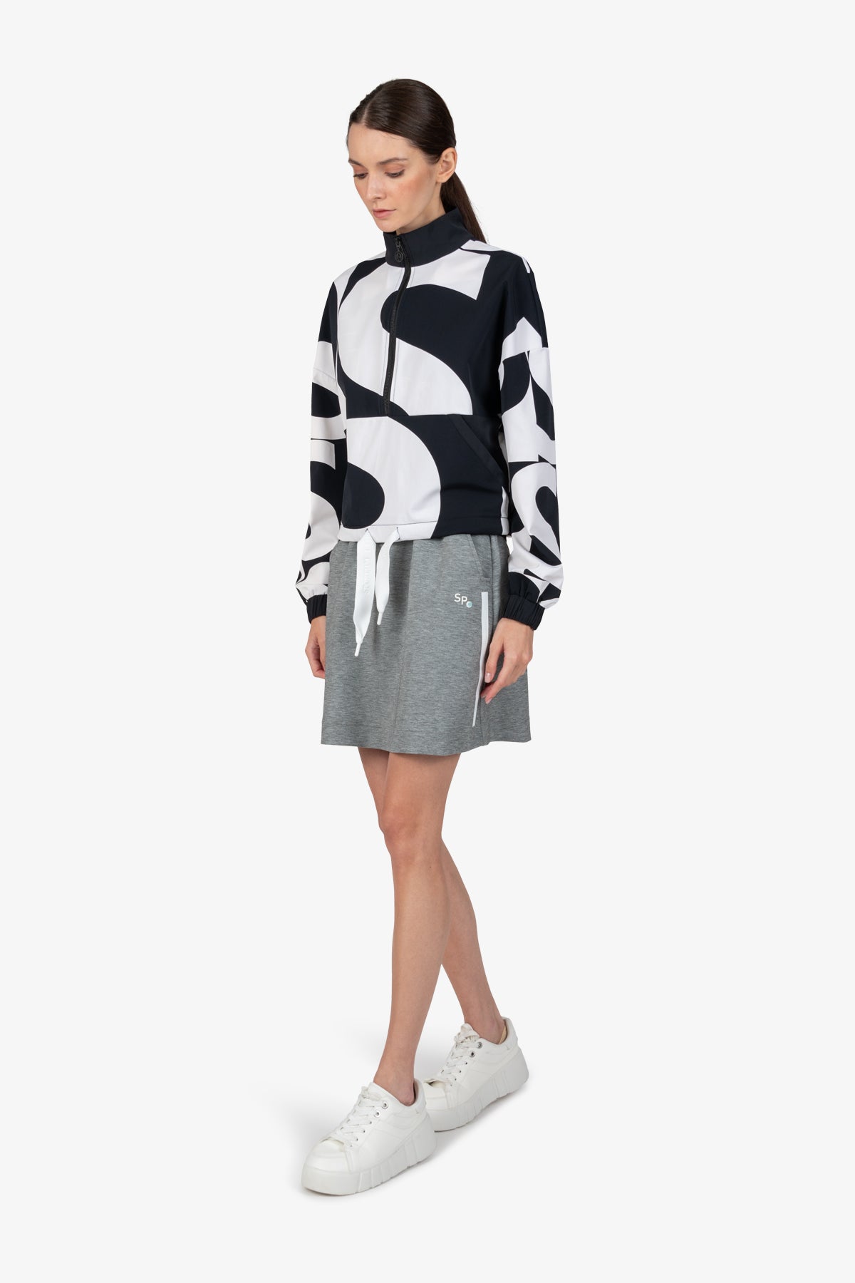 Sweater with Stand-up Collar