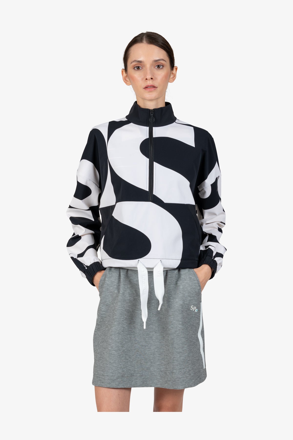 Sweater with Stand-up Collar