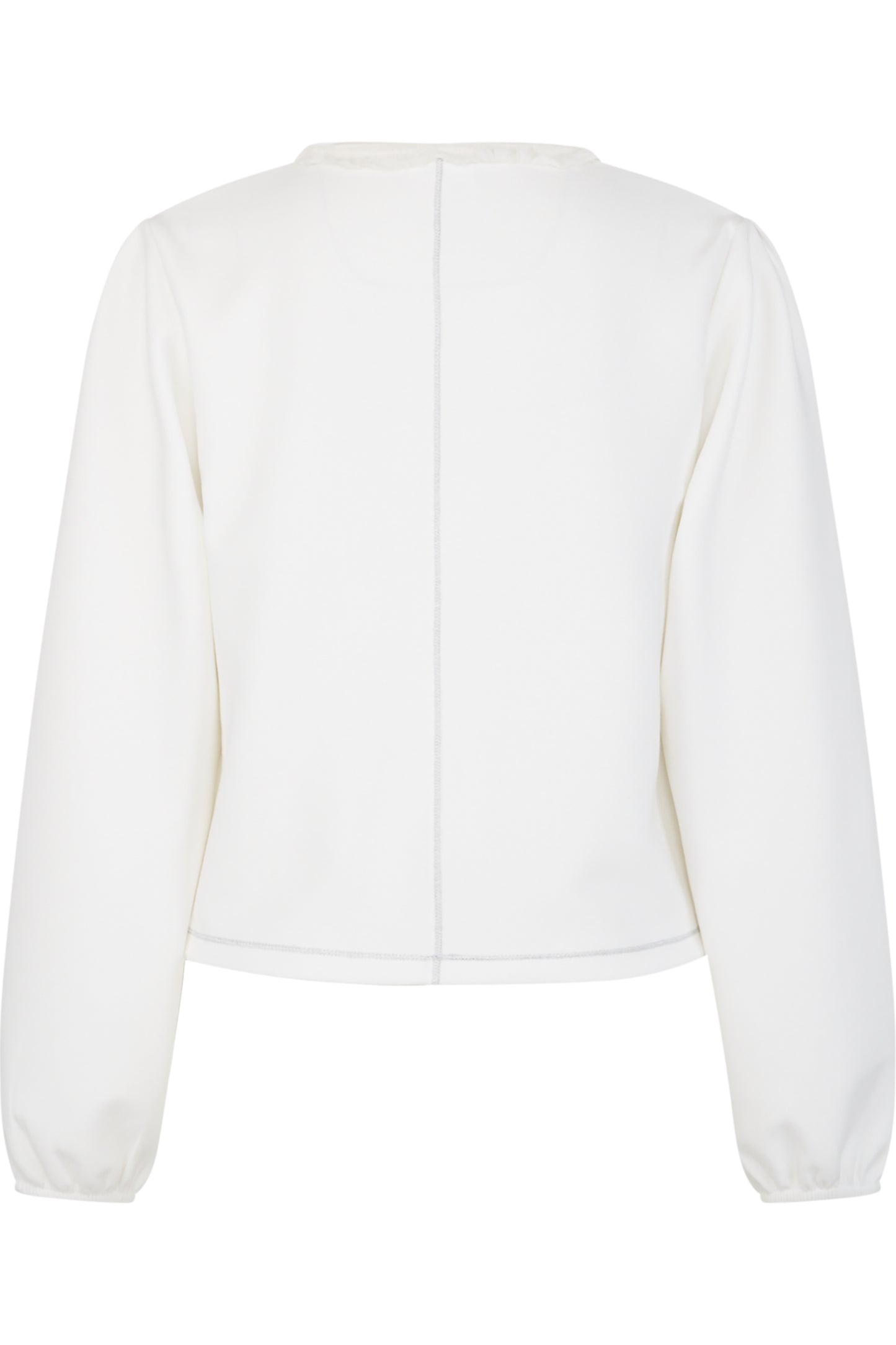 Sweat Jacket with Round Neckline