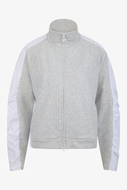 Sweat Jacket with Stand-up Collar