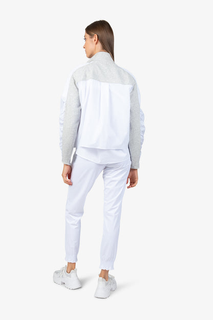Sweat Jacket with Stand-up Collar