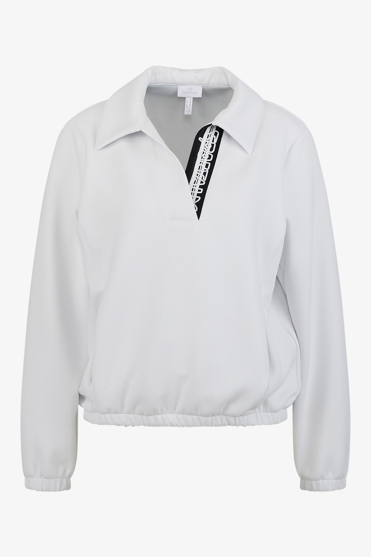 Sweater with Polo Collar