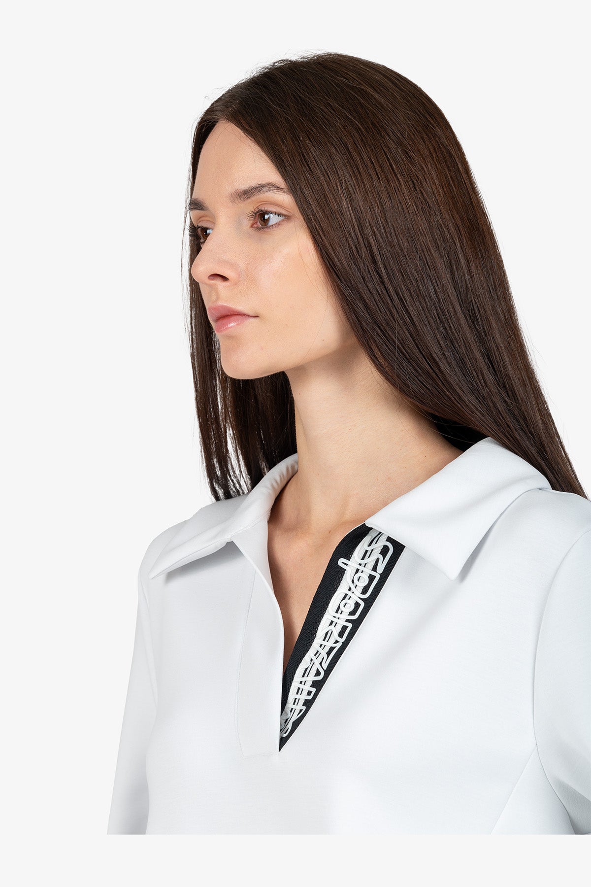 Sweater with Polo Collar