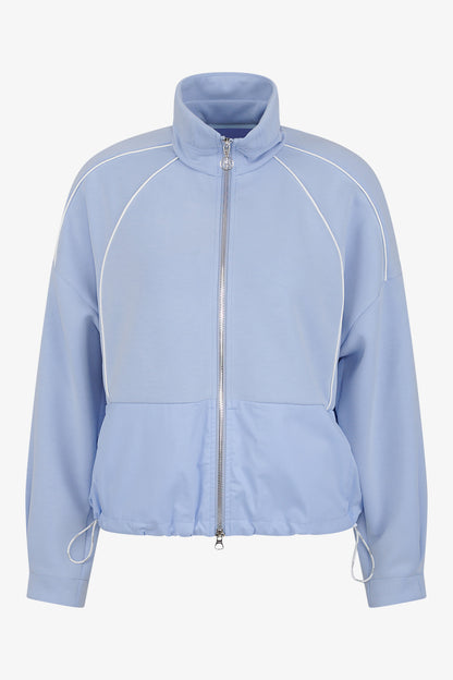Sweat Jacket with Stand-up Collar