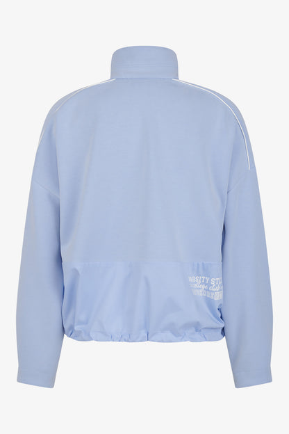 Sweat Jacket with Stand-up Collar