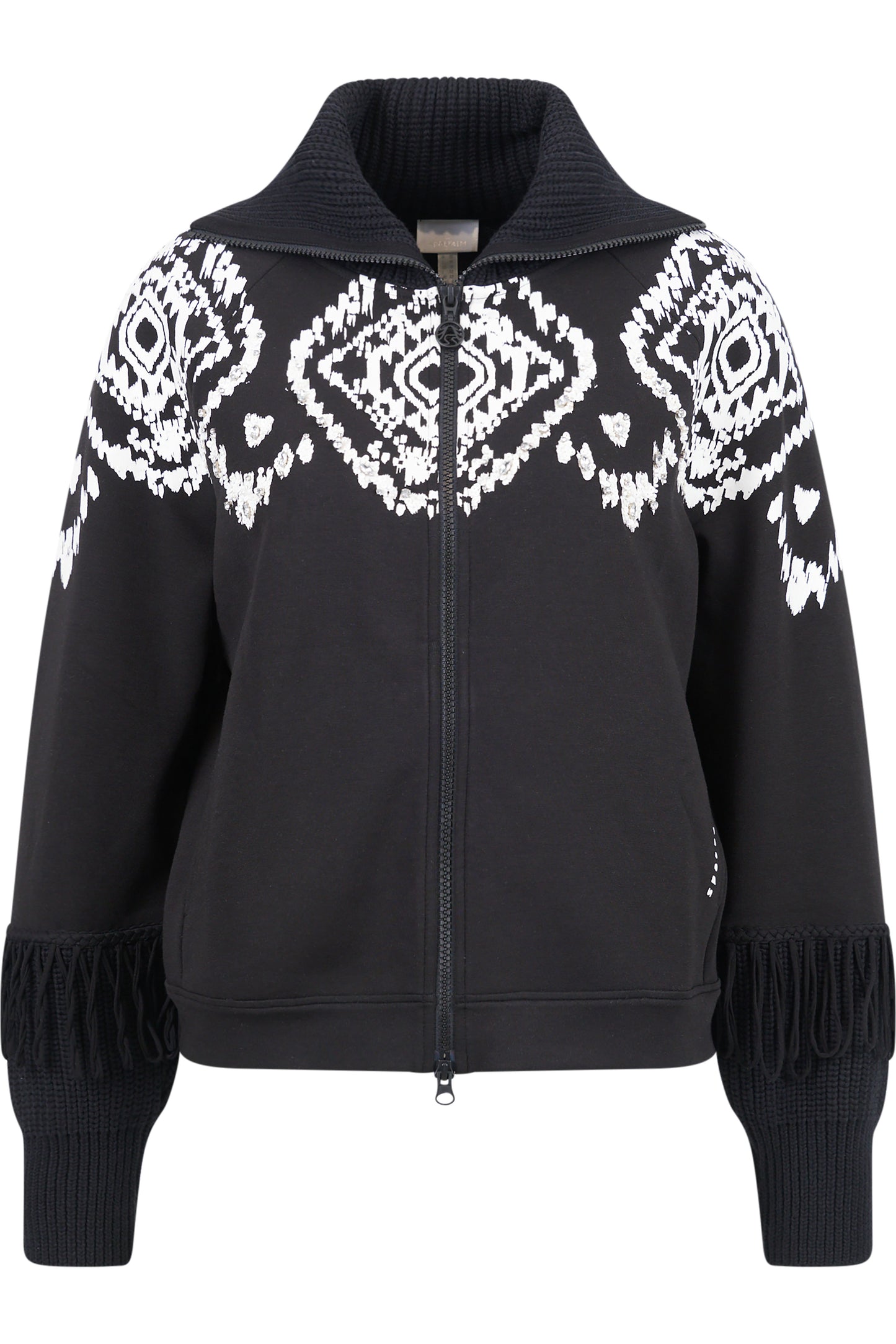 Sweat Jacket with Norwegian Print