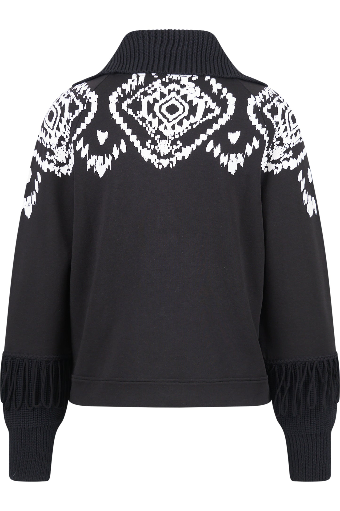 Sweat Jacket with Norwegian Print