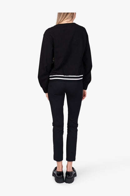 Jumper with Print and Decoration