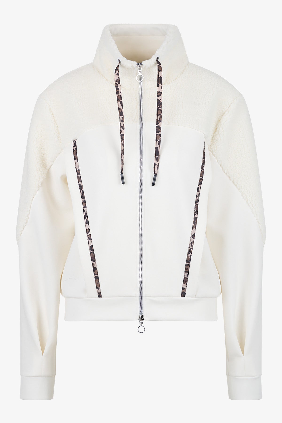 Sweat Jacket with Teddy Fabric
