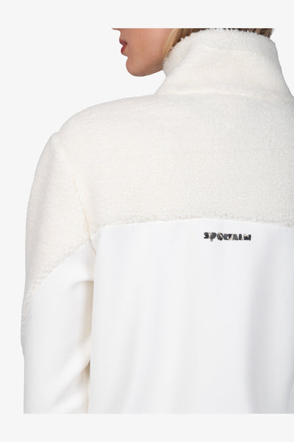 Sweat Jacket with Teddy Fabric